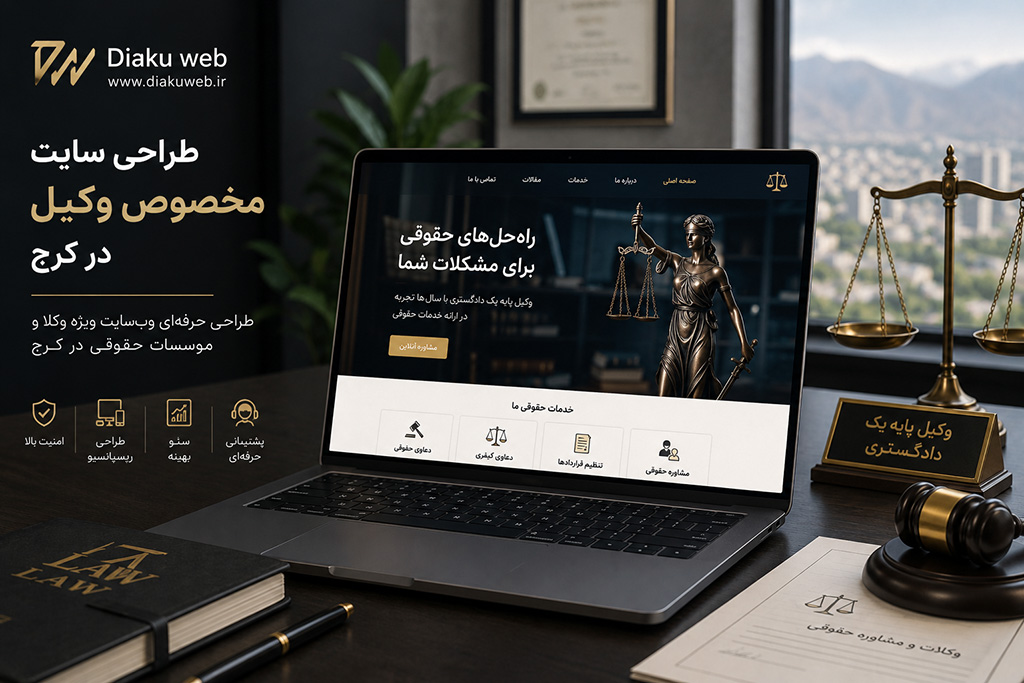 طراحی سایت وکیل در کرج